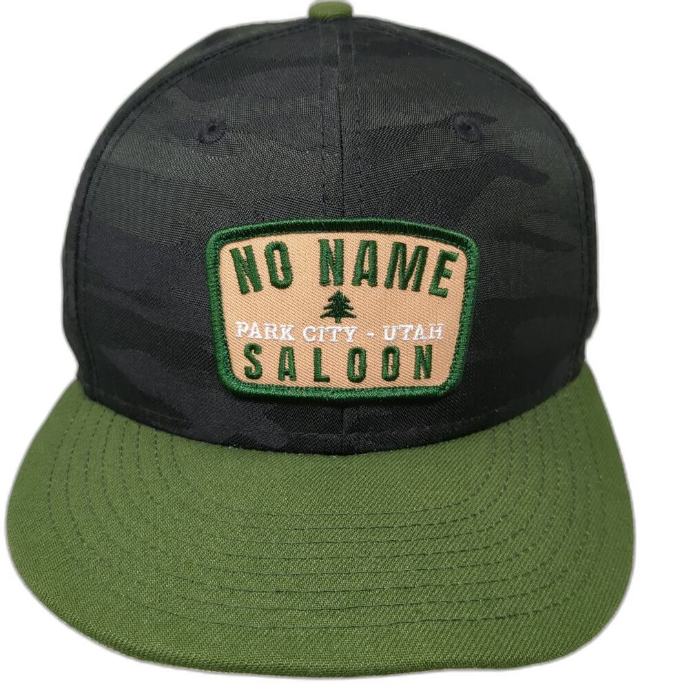 New Era No Name Saloon Park City Utah Snapback Hat Black Green Camo 9FIFTY OSFM